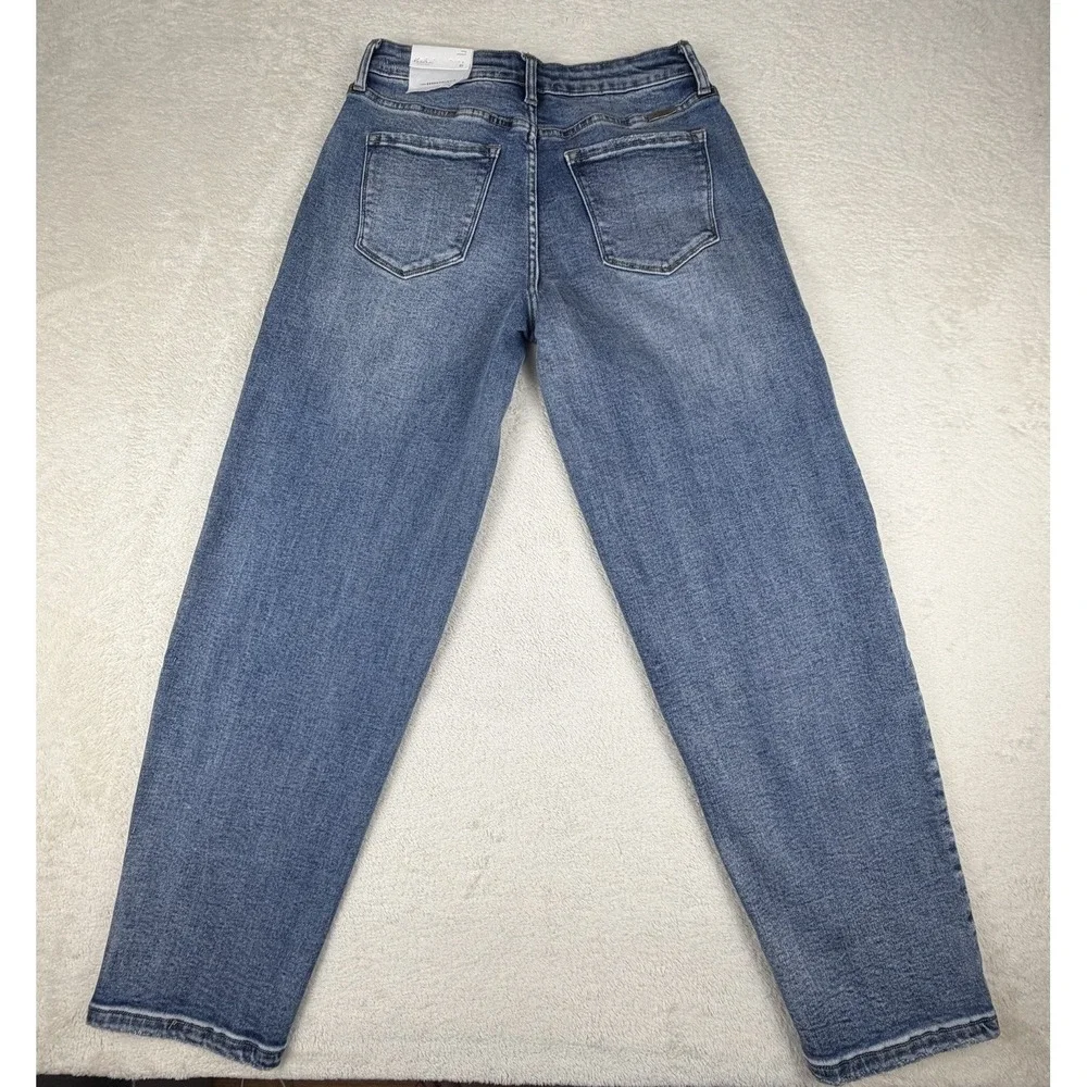 KanCan High Rise Barrel Jeans Womens 27 Blue Denim‎ Stretch-NWT-KC20084M
